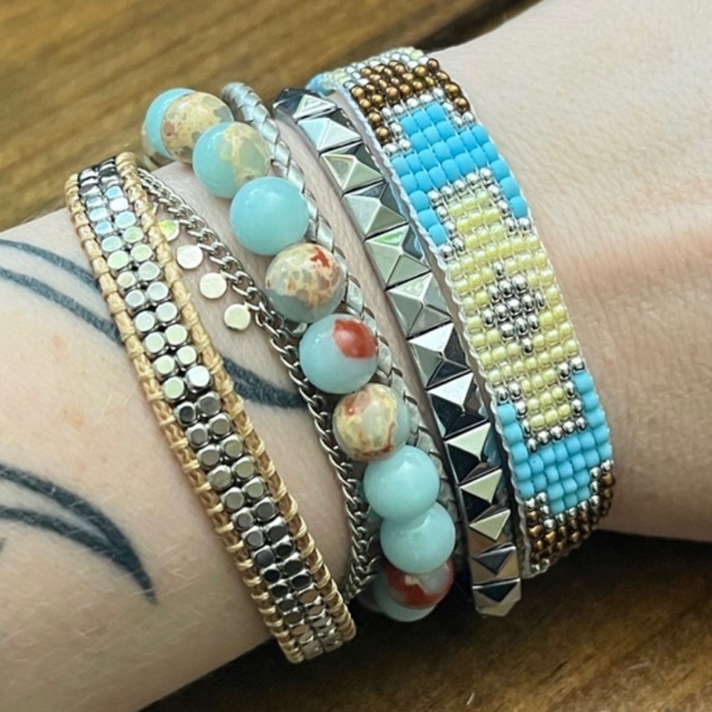 Victoria Emerson layered beaded bracelet